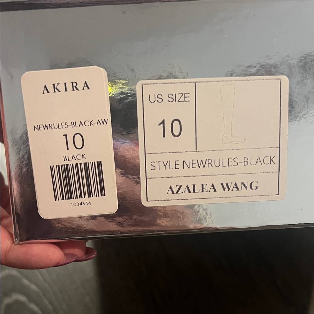Azalea Wang Black Over the Knee Boots - Picture 2 of 5